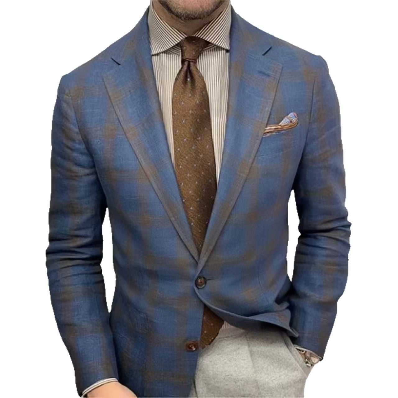 Men's stylish checked blazer Skorter