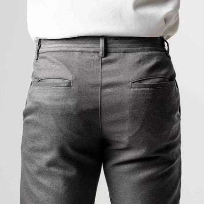 Men's stylish chino pants with elastic waistband and practical pockets Skorter