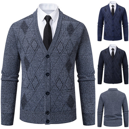 Herrkofta med elegant diamantstruktur Skorter