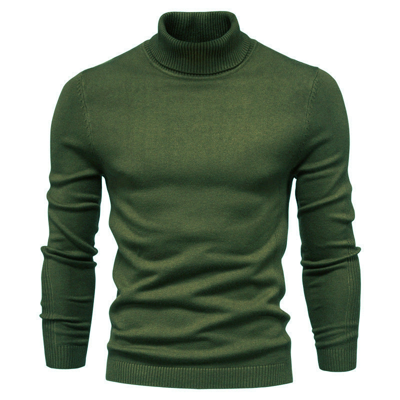 Men's stylish turtleneck sweater made of fine Merino wool Skorter