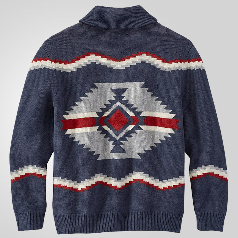 Herrkofta i modern etnisk design med praktiska knappar Skorter