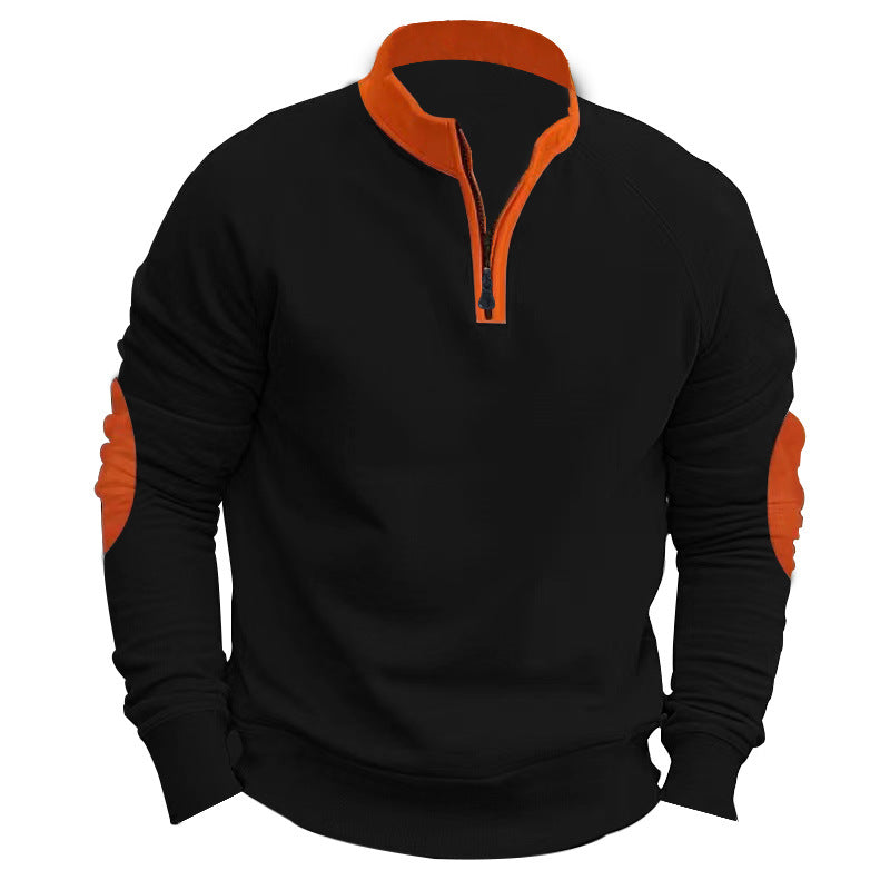 Men's sweatshirt with textured zipper Skorter