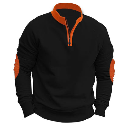 Men's sweatshirt with textured zipper Skorter