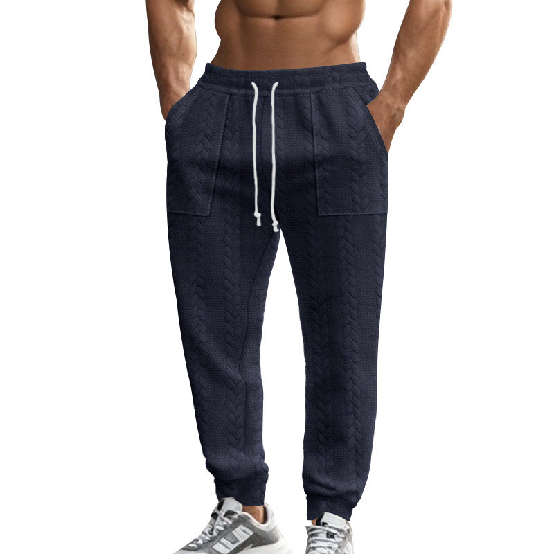Men's sweatpants with textured pattern and practical pockets Skorter