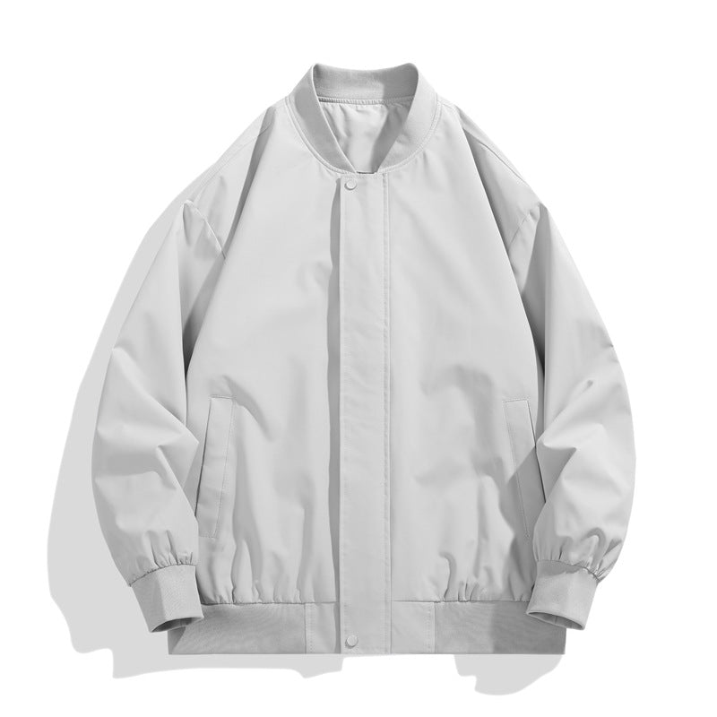 Men's sporty transitional jacket with high collar and practical side pockets Skorter