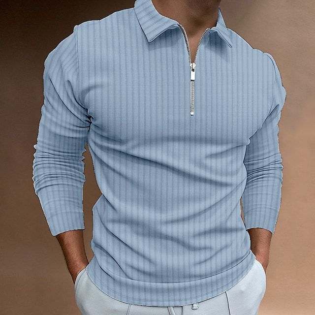 Men's stylish polo shirt with zipper Skorter