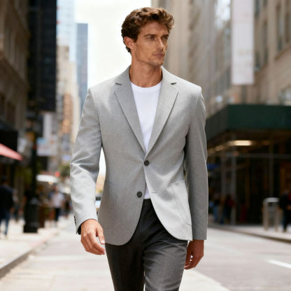 Men's stylish Regular-Fit blazer with two buttons and pockets Skorter