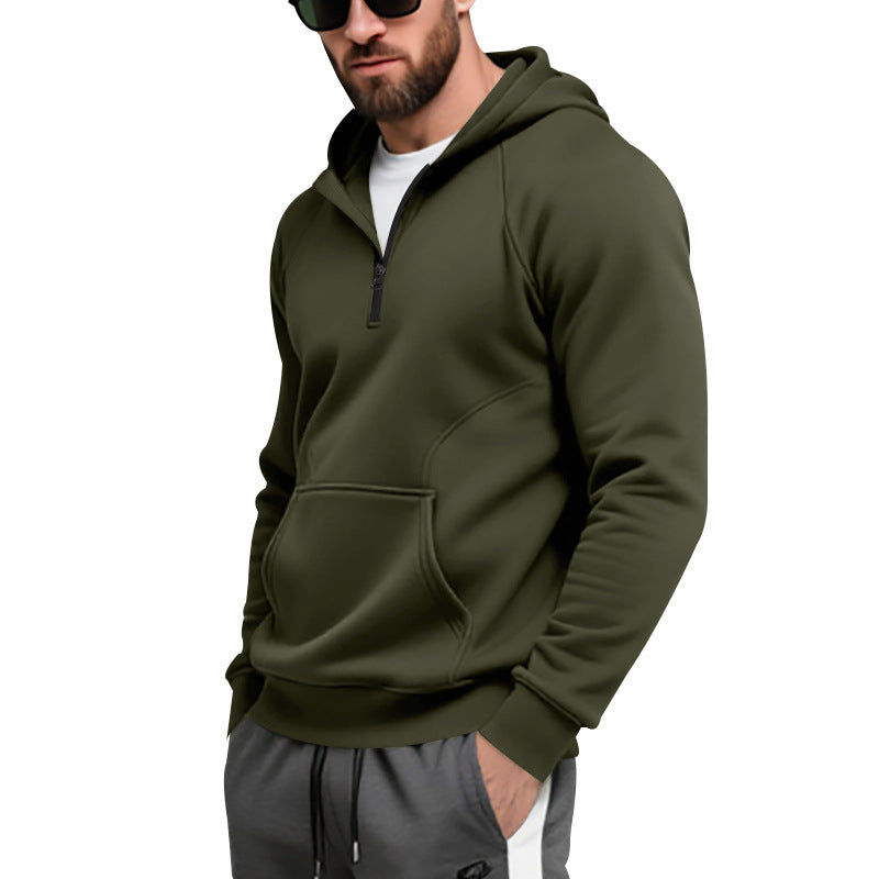 Men's sporty hoodie with modern zipper and practical pockets Skorter