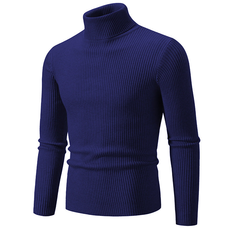 Men's turtleneck sweater made of fine rib knit Skorter 1758806066