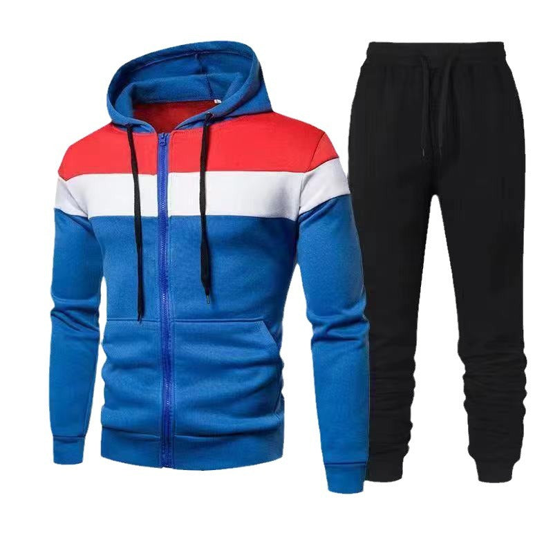 Men's tracksuit with functional hooded top and comfortable jogging pants Skorter