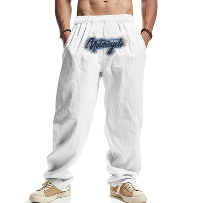Men's trendy leisure pants with a casual cut and elastic waistband Skorter