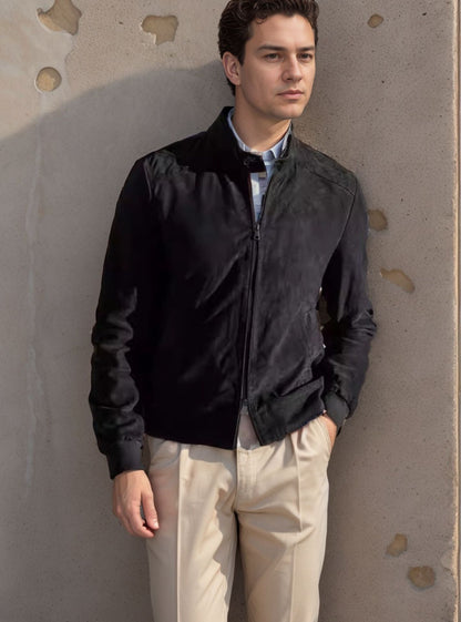 Men's Sporty Lightweight Jacket with Modern Collar Skorter