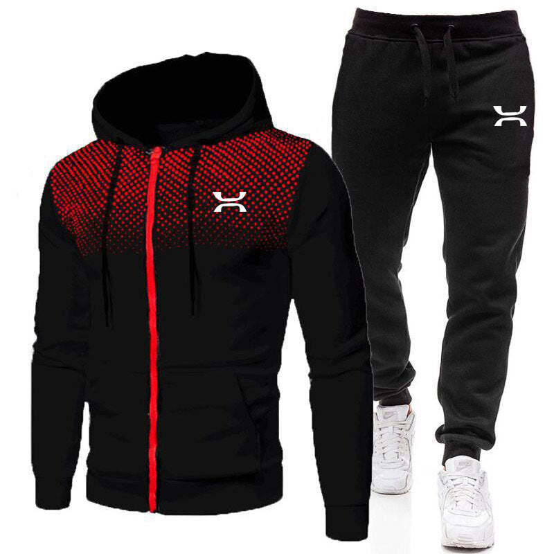 Men's sports suit with breathable hoodie and comfortable joggers Skorter