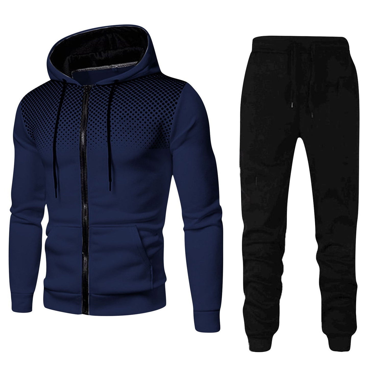 Men's stylish hoodie set with fashionable design and practical pockets Skorter