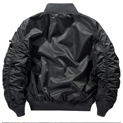 Men's Bomber Jacket with Functional Pockets and Durable Material Skorter