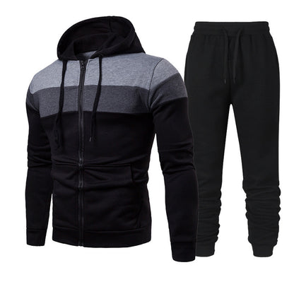 Men's tracksuit with modern color accents and practical pockets Skorter