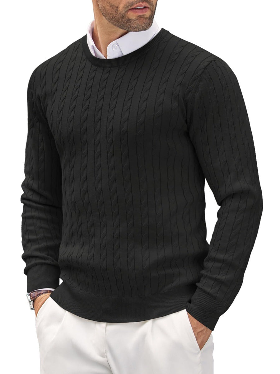 Men's knit sweater with herringbone pattern Skorter