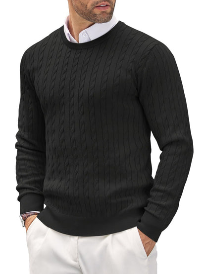 Men's knit sweater with herringbone pattern Skorter