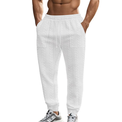 Men's sweatpants with textured pattern and practical pockets Skorter