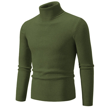 Men's turtleneck sweater made of fine ribbed material Skorter