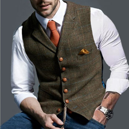 Men's stylish elegant vest with fine fabric Skorter
