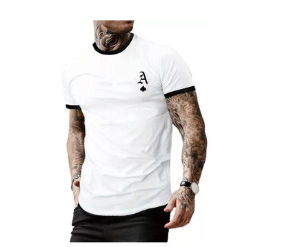 Men's T-shirt with modern design and contrasting collar Skorter