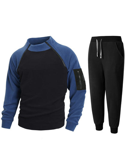 Men's sporty top with functional zipper and comfortable jogging pants Skorter