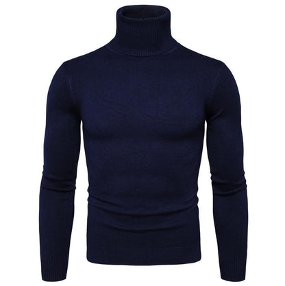 Men's elegant turtleneck sweater made of fine merino wool Skorter