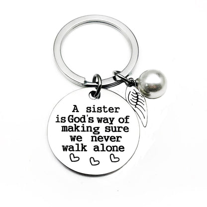 Skorter | A sister is God's way of making sure we never walk alone keychain