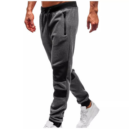Men's stylish leisure jogging pants with breathable inserts and practical drawstring Skorter