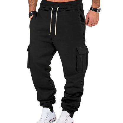 Men's cargo jogging pants with elastic waistband and practical pockets Skorter
