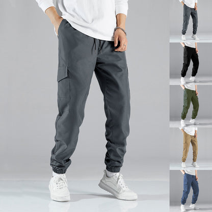 Men's cargo joggers with practical side pockets and elastic waistband Skorter