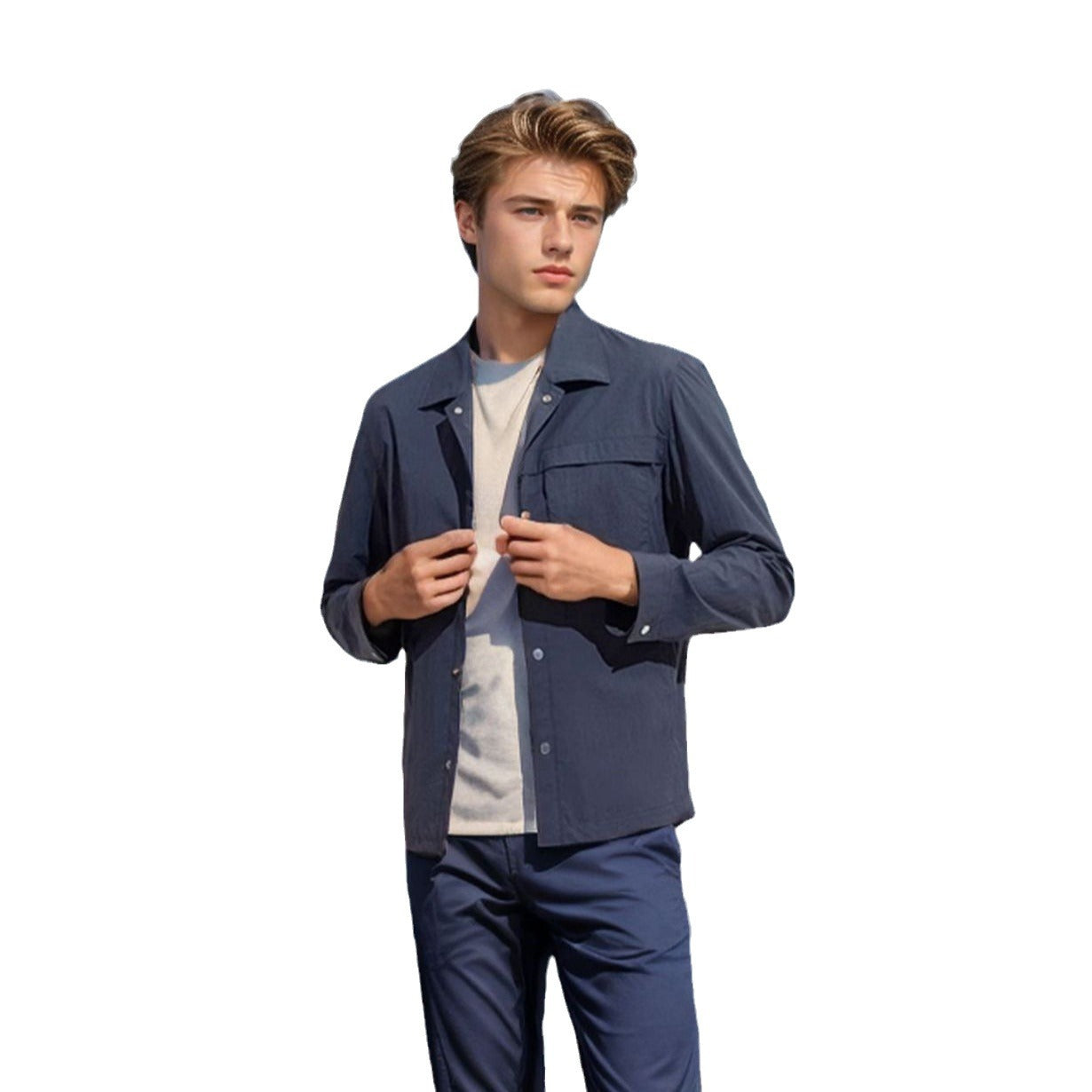 Men's technical leisure jacket with practical pockets and lightweight material Skorter