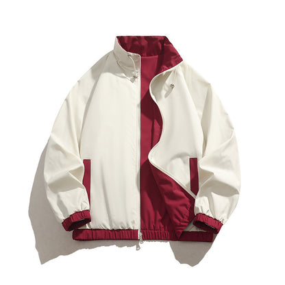 Men's sporty transitional jacket with elastic cuffs and practical zippered pockets Skorter