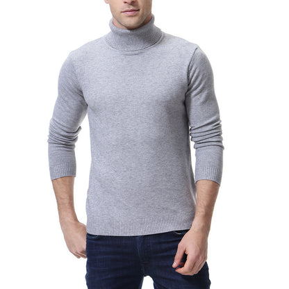 Men's turtleneck sweater made of fine cotton Skorter