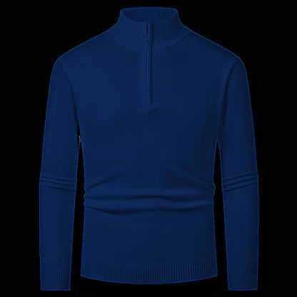 Men's pullover with high collar and zipper Skorter