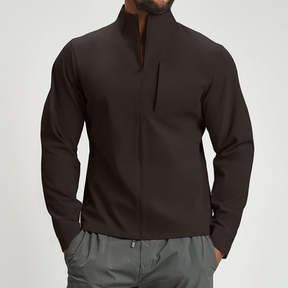 Men's Breathable Hybrid Jacket with High Collar Skorter