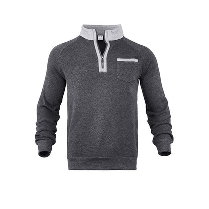 Men's sweatshirt with half zipper and moisture-regulating fabric Skorter
