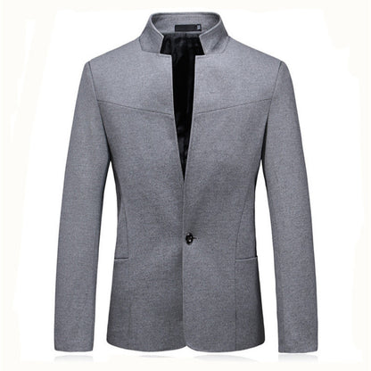 Men's modern blazer jacket with small stand-up collar Skorter