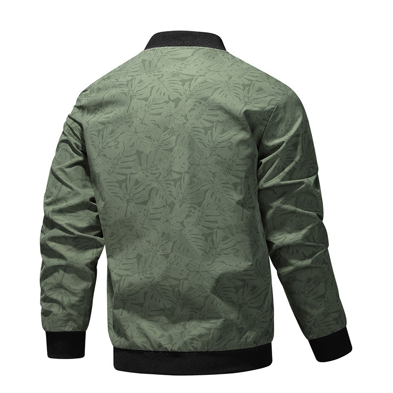 Men's stylish bomber jacket with graphic foil design Skorter