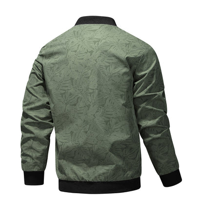 Men's stylish bomber jacket with graphic foil design Skorter