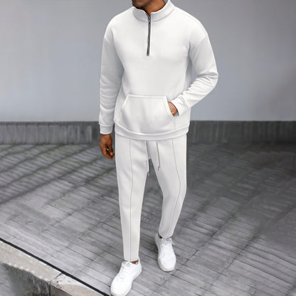 Men's Sporty Zip Sweater with Comfortable Jogging Pants Skorter