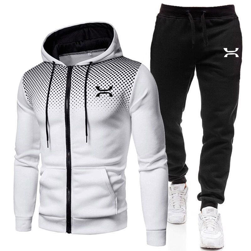 Men's sports suit with breathable hoodie and comfortable joggers Skorter