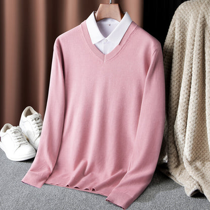 Men's V-Neck Sweater Skorter