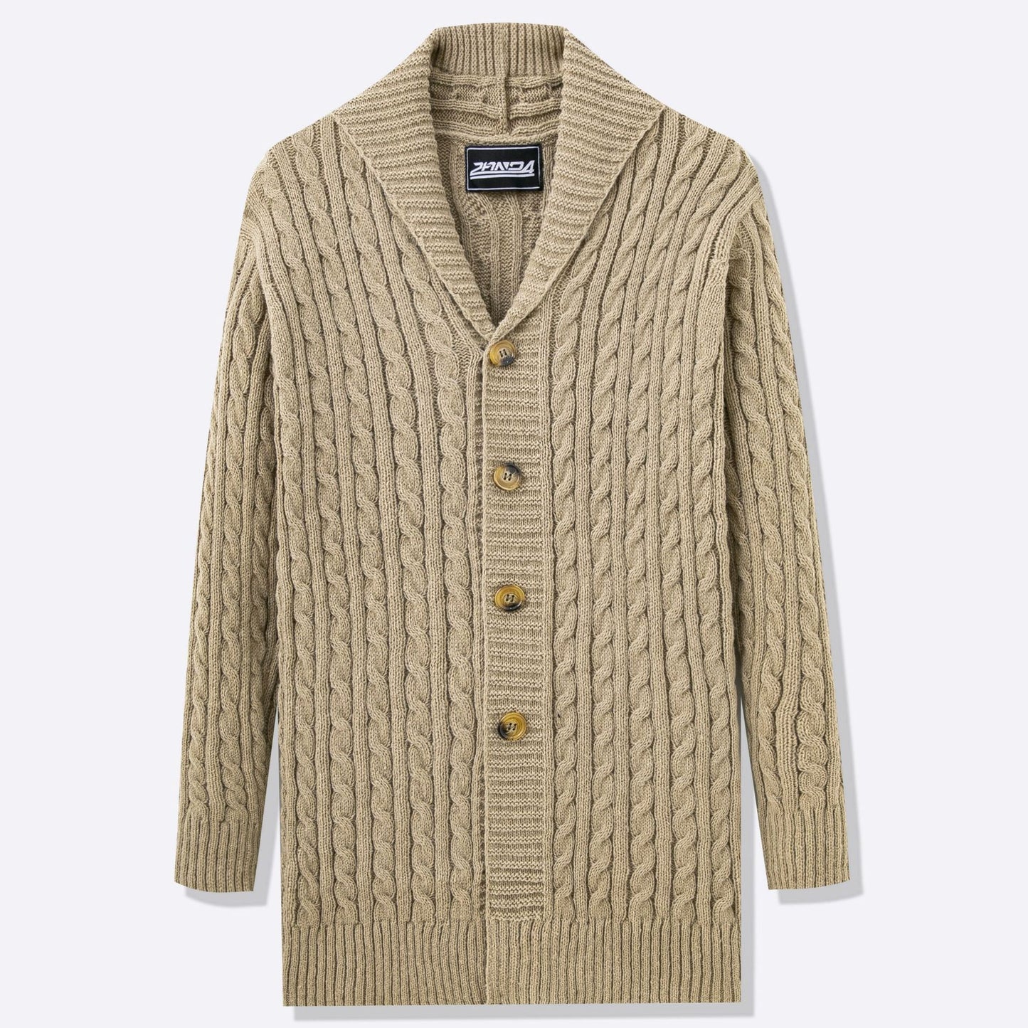 Men's cardigan with open design and button details Skorter
