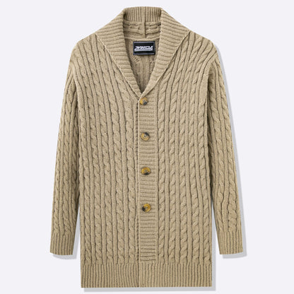 Men's cardigan with open design and button details Skorter
