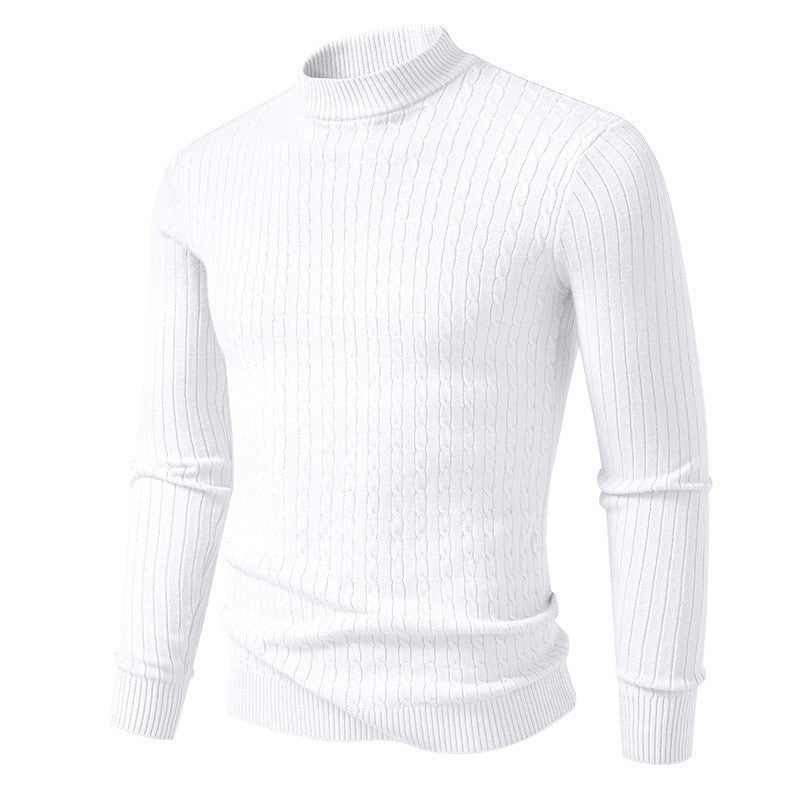 Men's turtleneck sweater made of textured knit Skorter