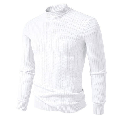 Men's turtleneck sweater made of textured knit Skorter