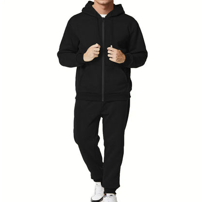 Men's sporty hoodie and jogger set with practical pockets and breathable materials Skorter