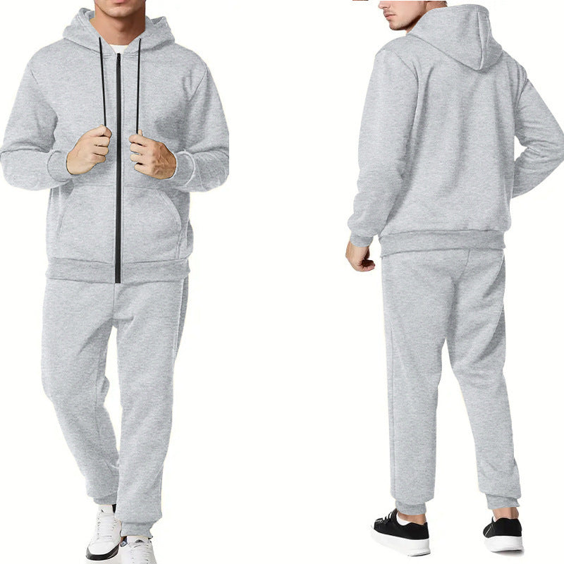 Men's sporty hoodie and jogger set with practical pockets and breathable materials Skorter